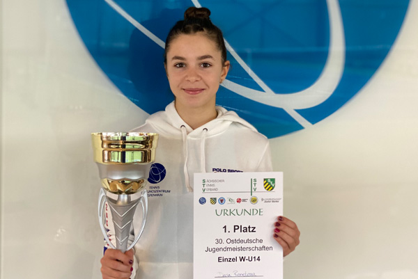 Daria Remetean gewinnt bei den Ostdeutschen Meisterschaften der AK U14!